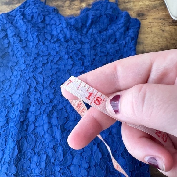 Lulus Womens Flirting with Desire Bodycon Dress Sleeveless Navy Size Medium - Picture 11 of 12